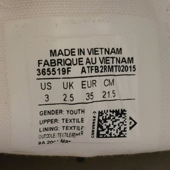 Converse Chuck Taylor All Star Bright Crimson "Rainbows" Youth 3 - Picture 6 of 6